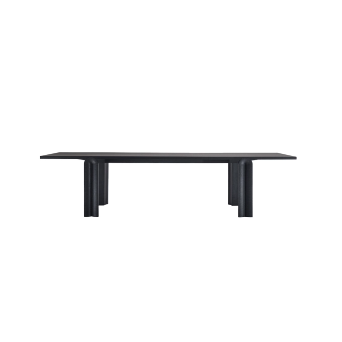 Dining Table NAVE Black Maple tiny touch carving ZANAT