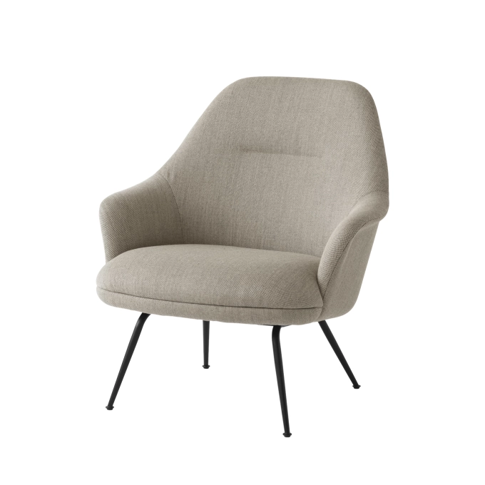 Easy chair RELY HW140 Wool 0218/Black AND TRADITION