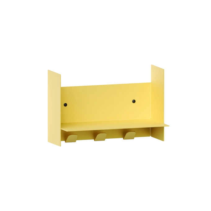 Shelving PLI Naples Yellow with coat racks L 30 TIPTOE