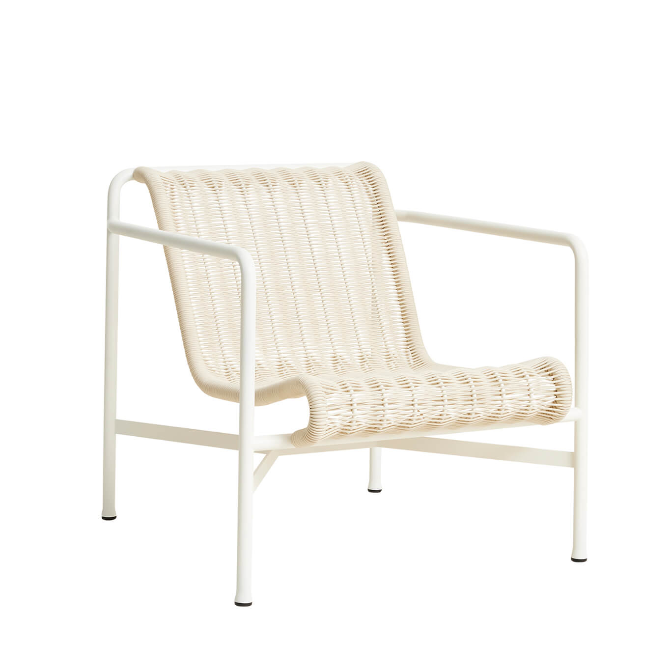 Fauteuil extérieur Fauteuil PALISSADE CORD Blanc Crème HAY