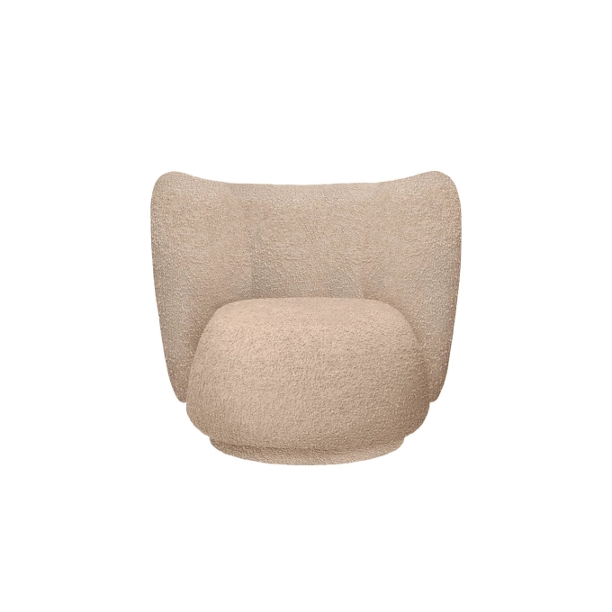Fauteuil RICO Bouclé Naturel FERM LIVING
