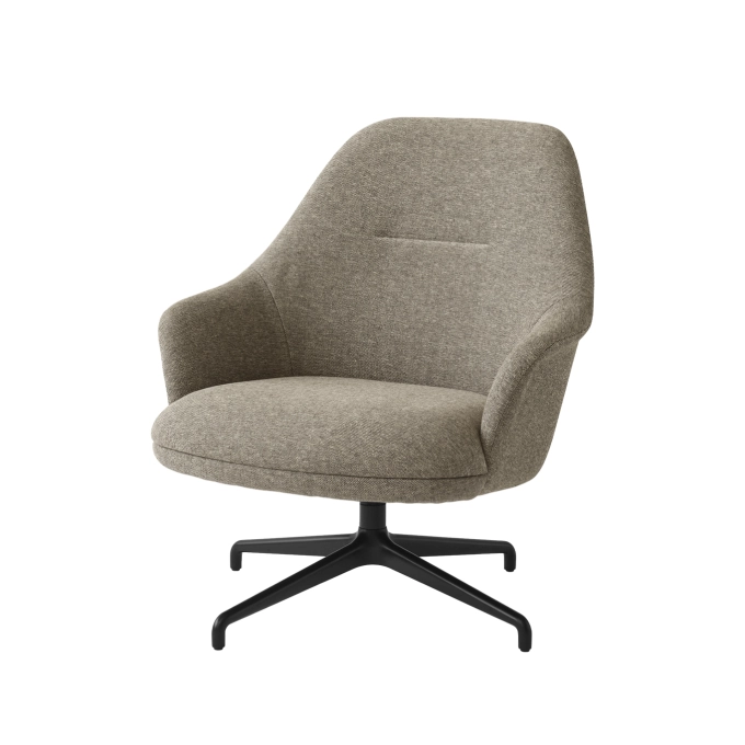 Fauteuil RELY HW139 Clay 0009/Noir AND TRADITION