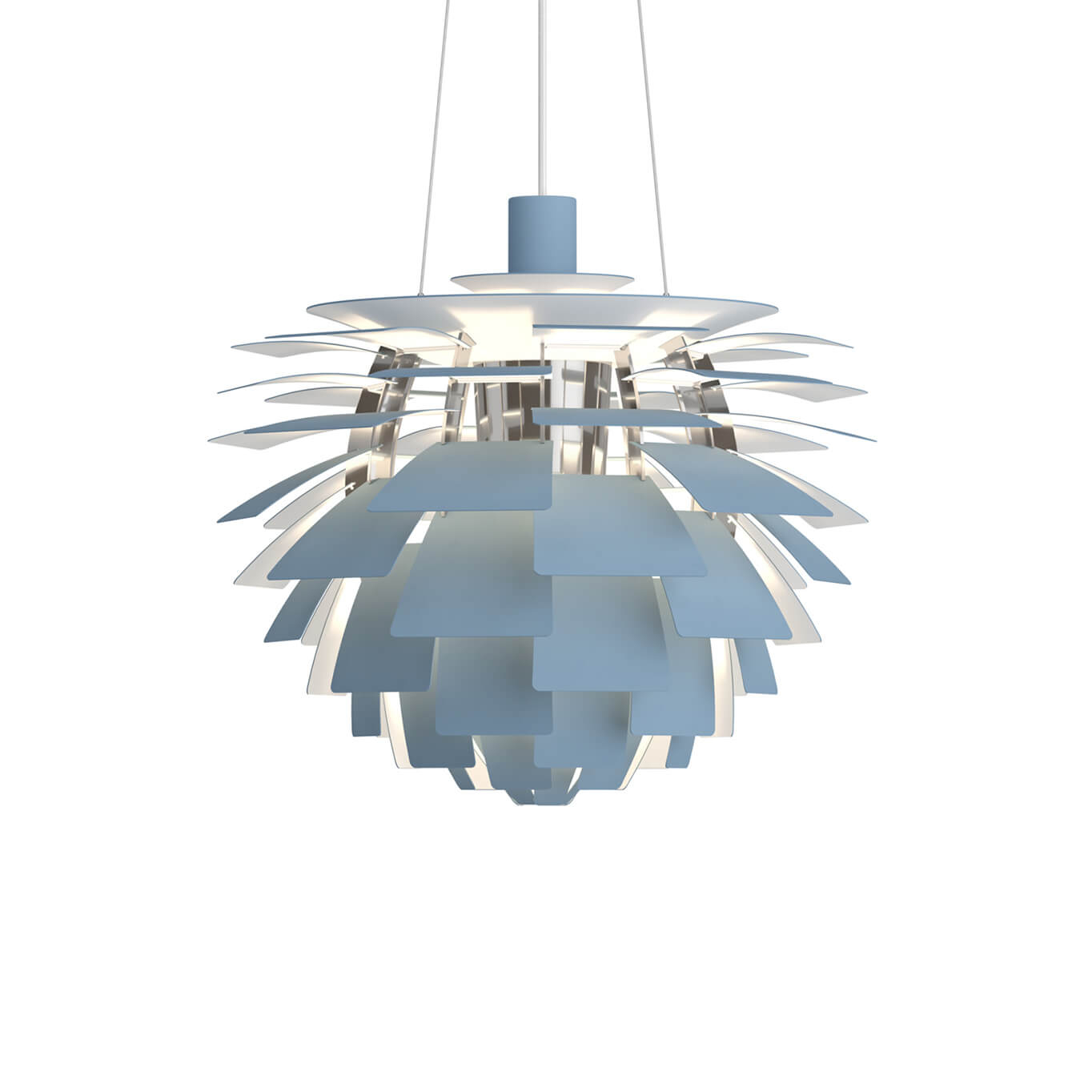 Suspension PH Artichoke Ø48 cm Bleu Cendré / Chrome
