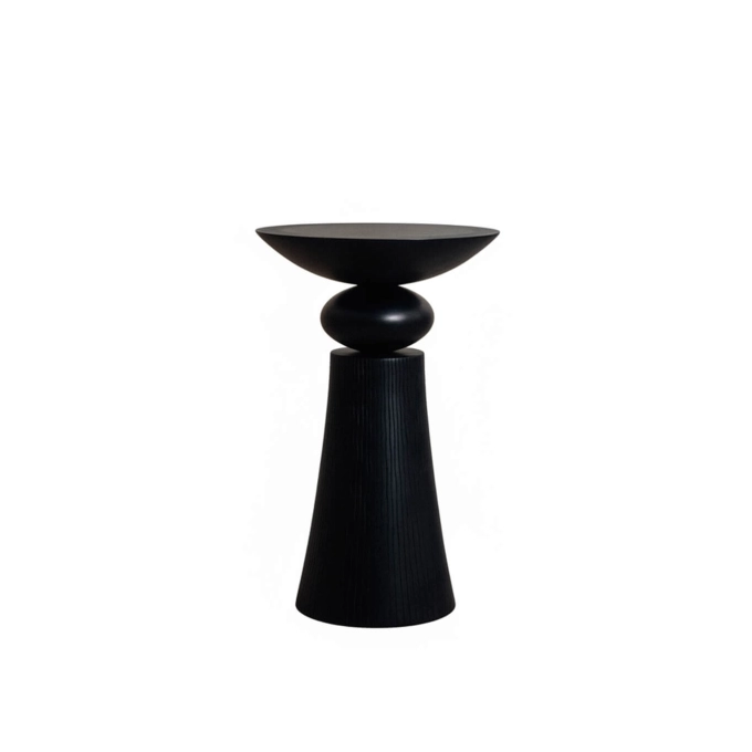 Table d'appoint guéridon TEMPO Érable Noir ZANAT