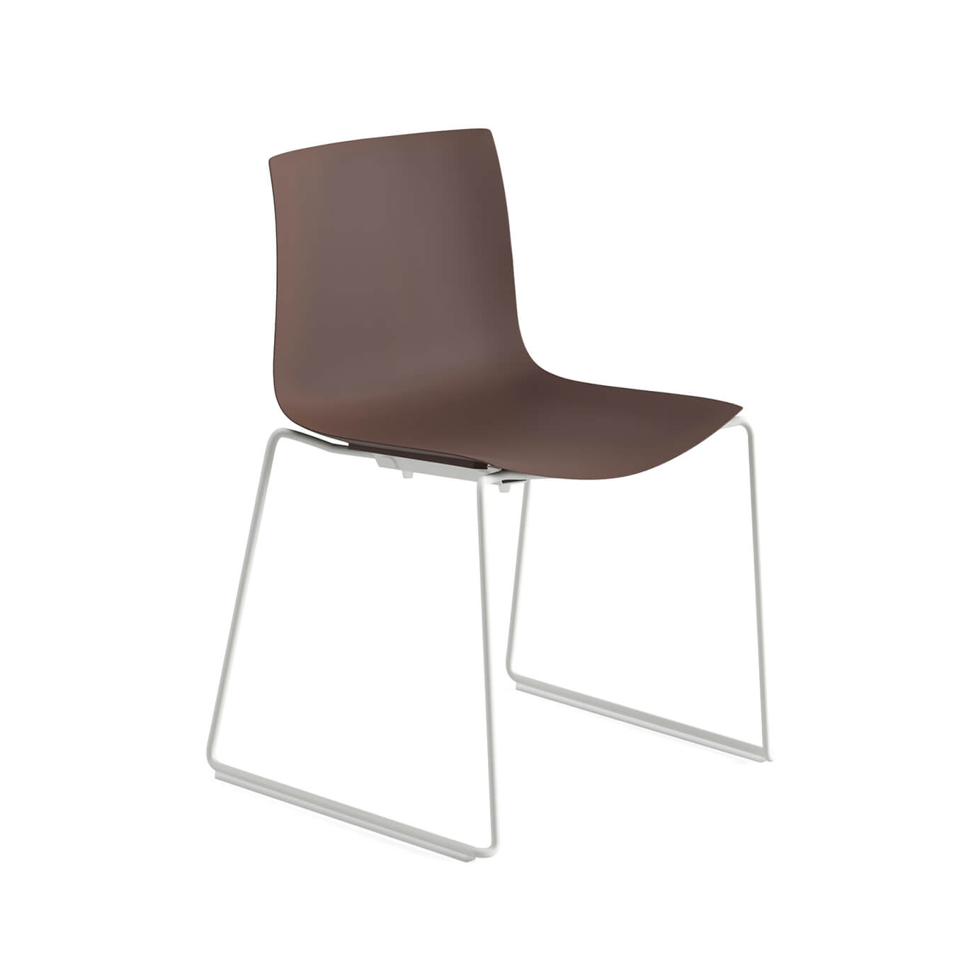 Dining Chair CATIFA RE 46 Sled Base Espresso ARPER