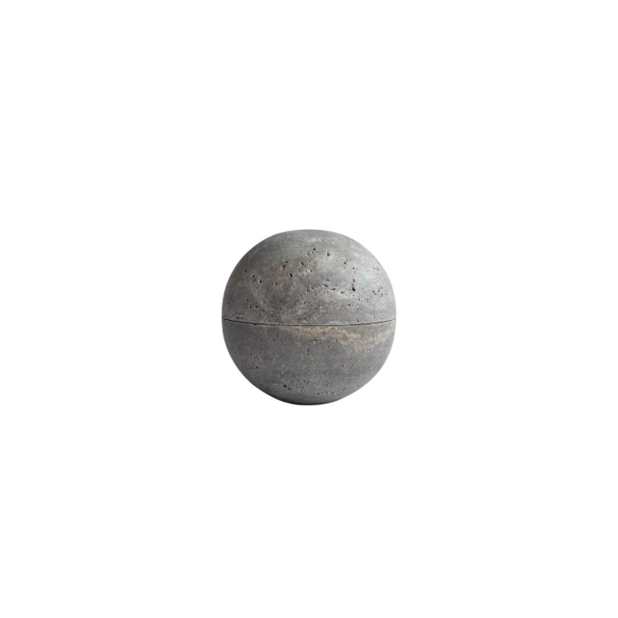 Coffee & Tea ENKEI JAR medio Silver travertine 101 COPENHAGEN