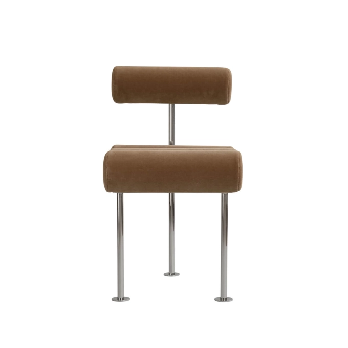 Chaise HIRO Désert/Acier inoxydable 101 COPENHAGEN