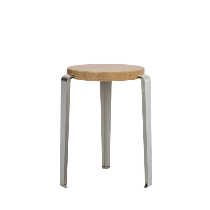 Stool LOU CORE Oak/Stainless Steel TIPTOE