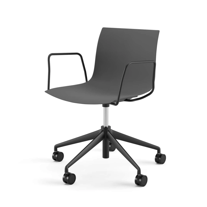 Office Chair CATIFA RE 46 5 ways with castors Anthracite ARPER