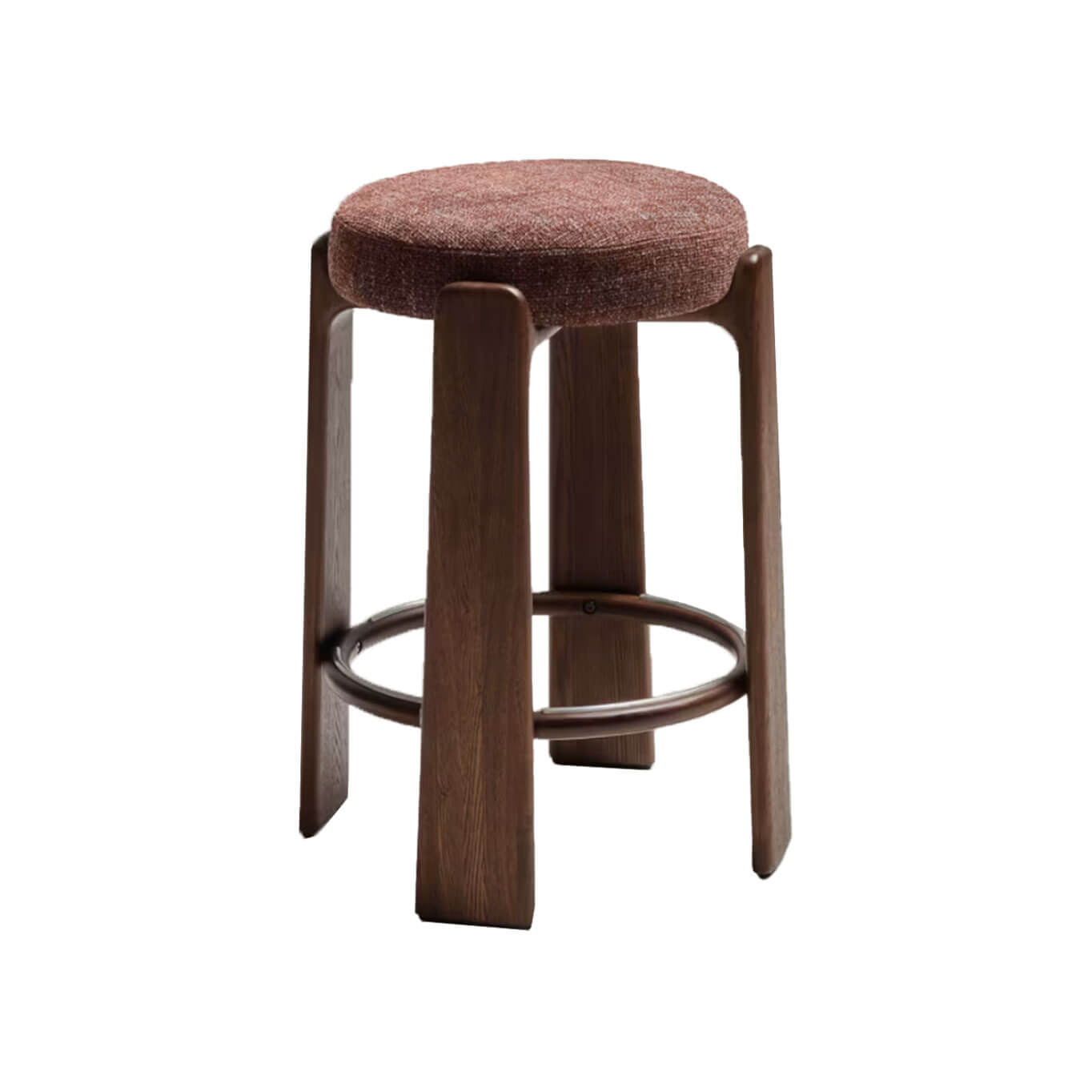 GRANITE H 75 Tissu Chenille marron / Frêne finition Noyer KAVE HOME