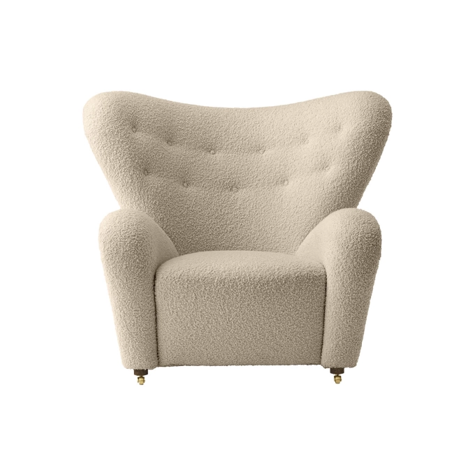 Easy chair THE TIRED MAN Dark Oak/ Baena 15 AUDO COPENHAGEN
