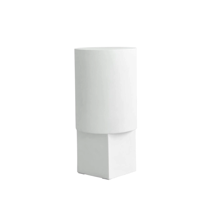 Table d'appoint guéridon COLUMN béton fibré Blanc os 101 COPENHAGEN