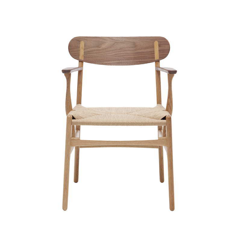 Chaise CH26 Chêne & noyer/ corde naturelle CARL HANSEN