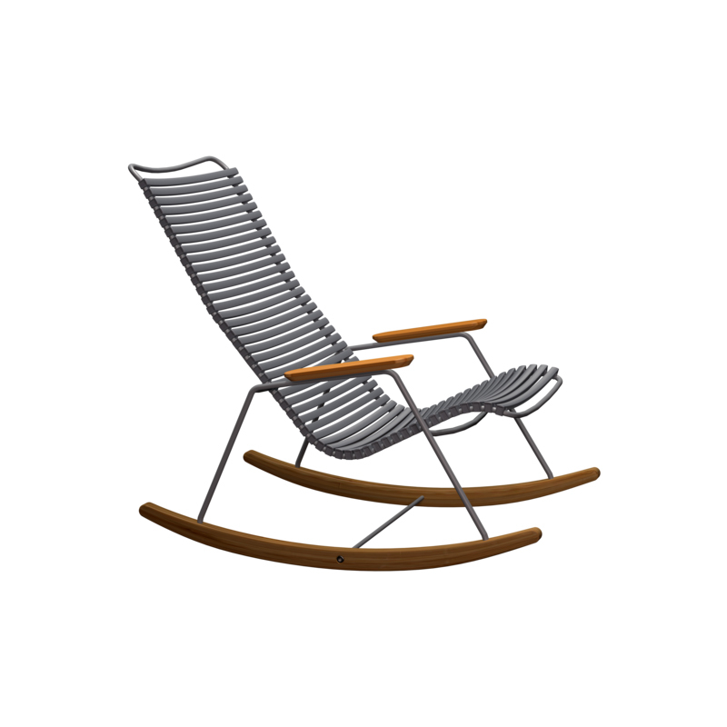 Fauteuil extérieur Rocking Chair CLICK Gris foncé HOUE