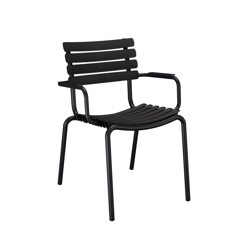 Chaise extérieur Chaise RECLIPS Noir HOUE