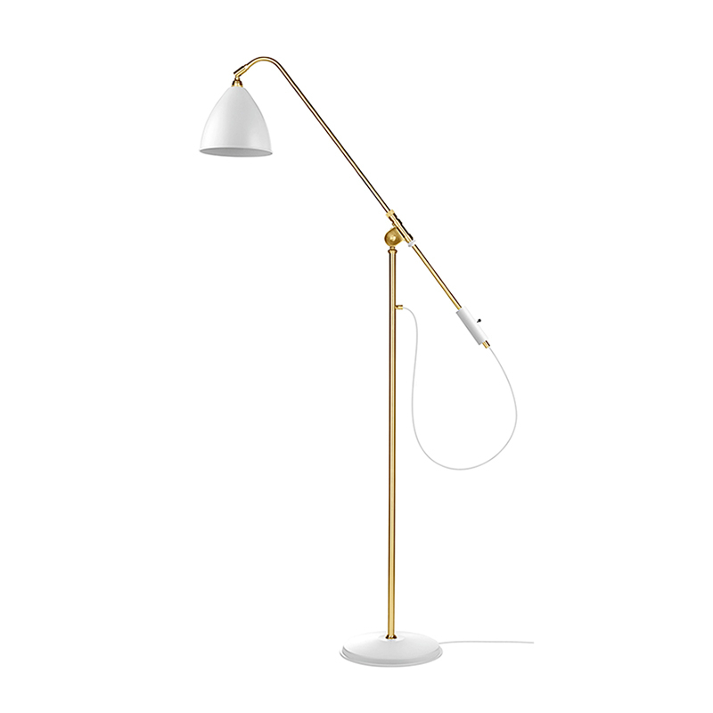 Lampadaire BESTLITE BL4 Laiton/ blanc GUBI