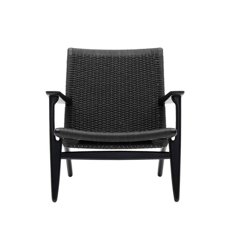 Fauteuil CH25 Chêne noir/ corde noire CARL HANSEN
