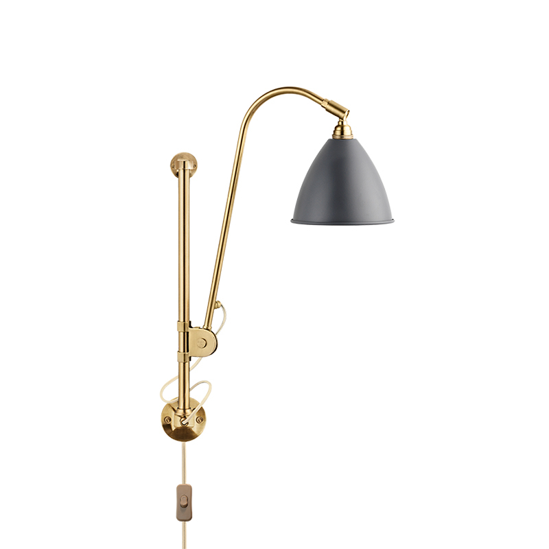 Applique BESTLITE BL5 Laiton/ gris GUBI
