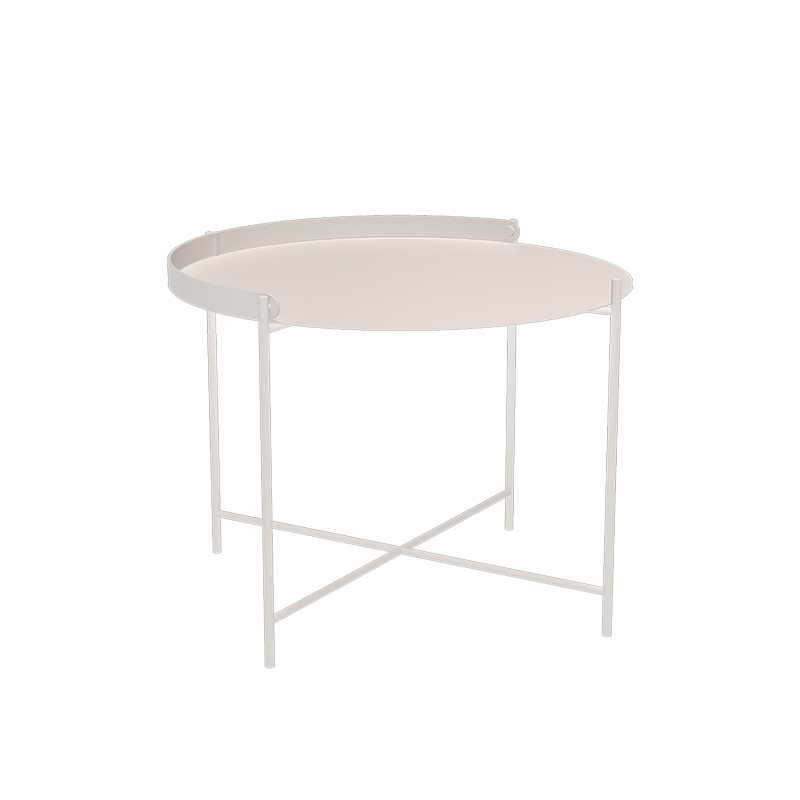 Table basse extérieur Table basse EDGE Ø 62 Blanc HOUE