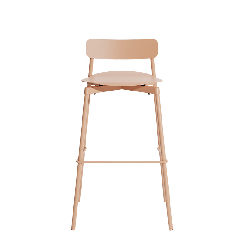 Tabouret haut FROMME H75 Rose PETITE FRITURE