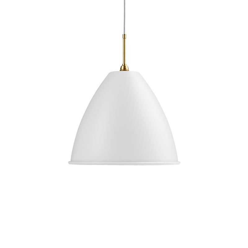 Suspension BESTLITE BL9 L Ø40 Laiton/ blanc GUBI
