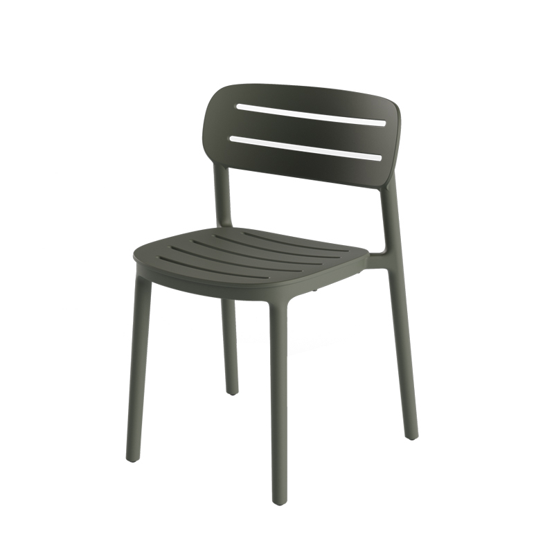 Chaise extérieur CROISETTE Anthracite SERRALUNGA