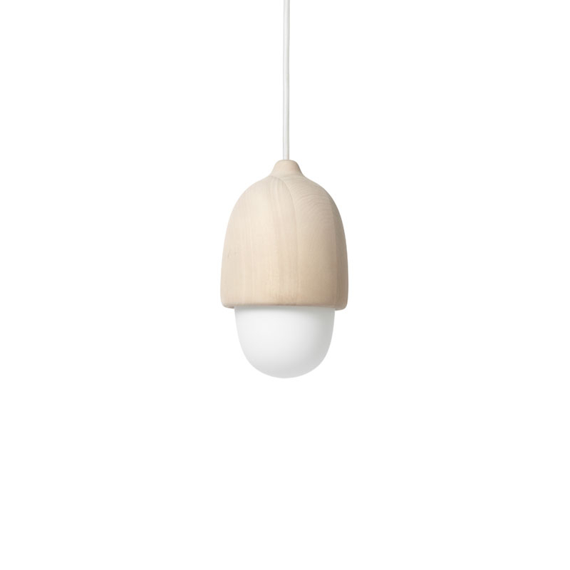 Suspension TERHO Naturel/ verre blanc opalin MATER