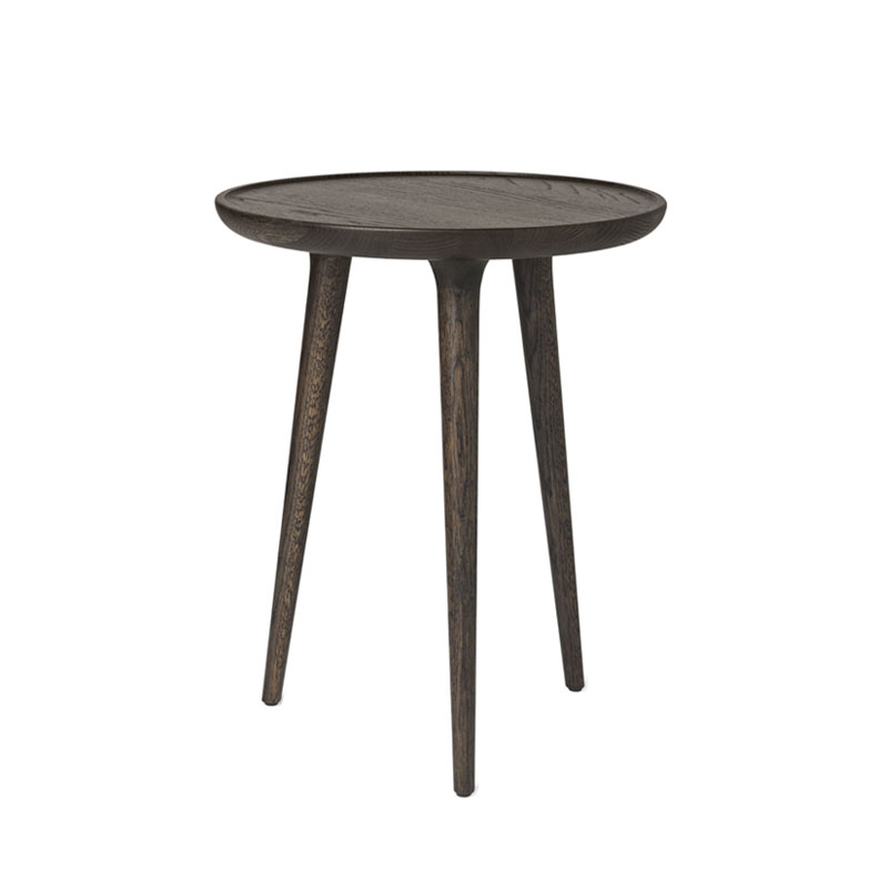 Table d'appoint guéridon ACCENT Medium Chêne Sirka gris MATER