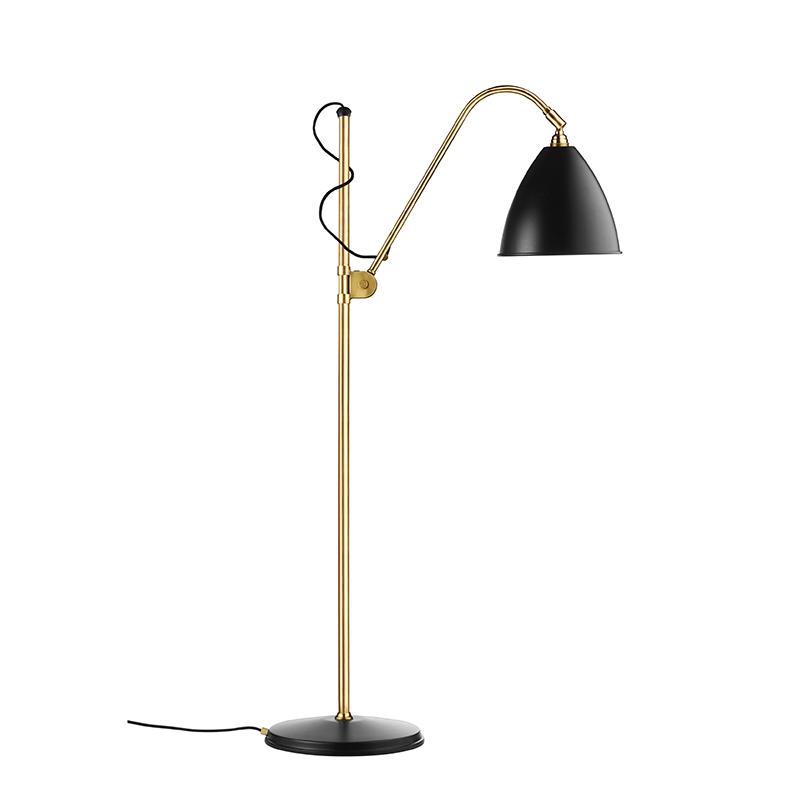 Lampadaire BESTLITE BL3M Laiton/ noir GUBI
