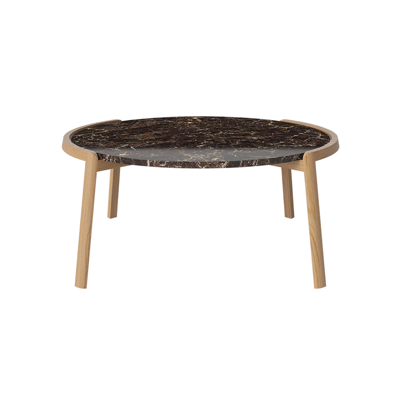 Table basse MIX Ø 94 Marbre brun BOLIA