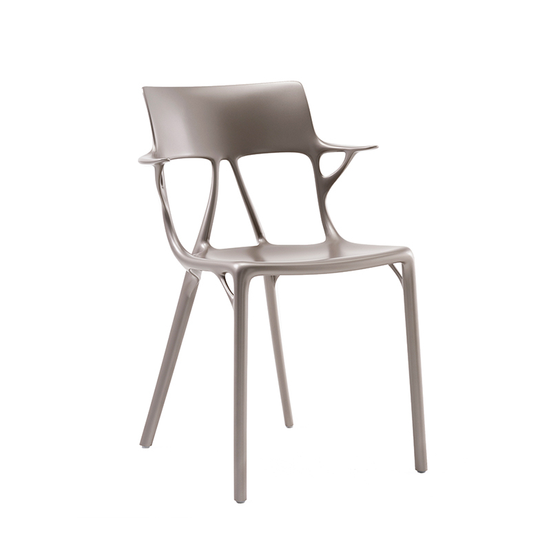 Chaise A.I. Gris métallisé KARTELL