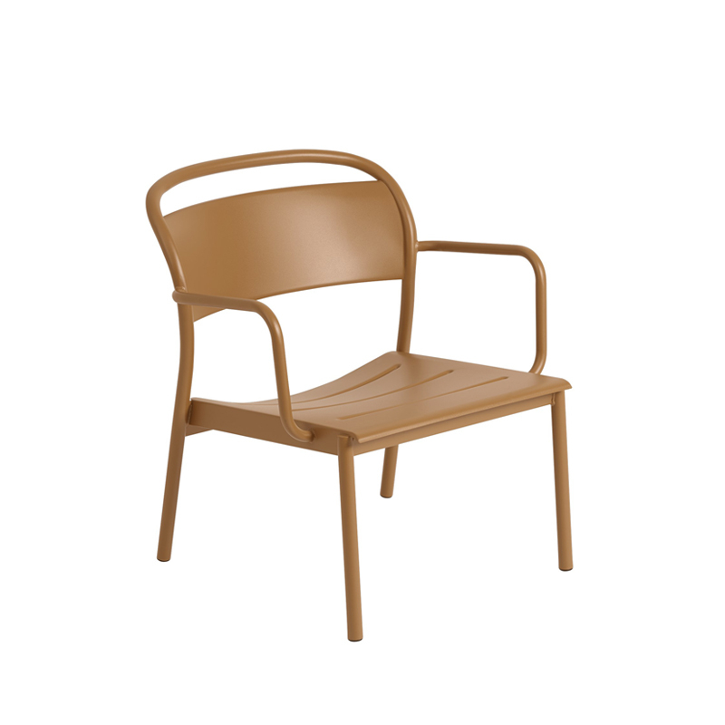 Fauteuil extérieur Fauteuil LINEAR STEEL Orange brulé MUUTO