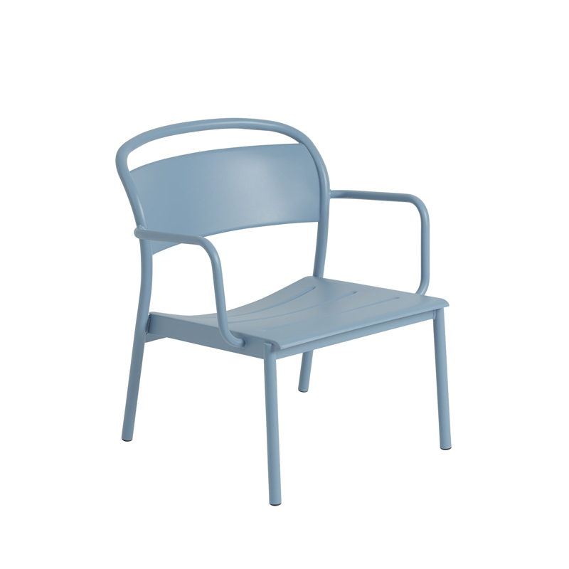 Fauteuil extérieur Fauteuil LINEAR STEEL Bleu clair MUUTO