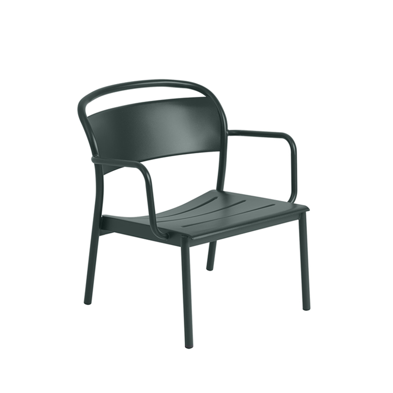 Fauteuil extérieur Fauteuil LINEAR STEEL Vert foncé MUUTO