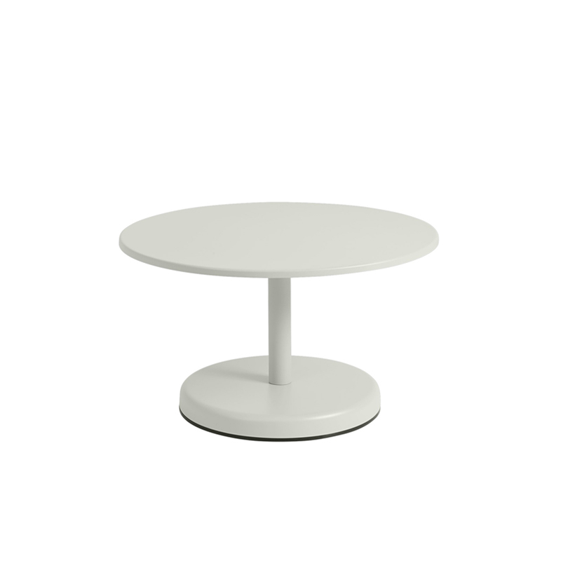 Table basse extérieur Table basse LINEAR STEEL Ø 70 Gris MUUTO