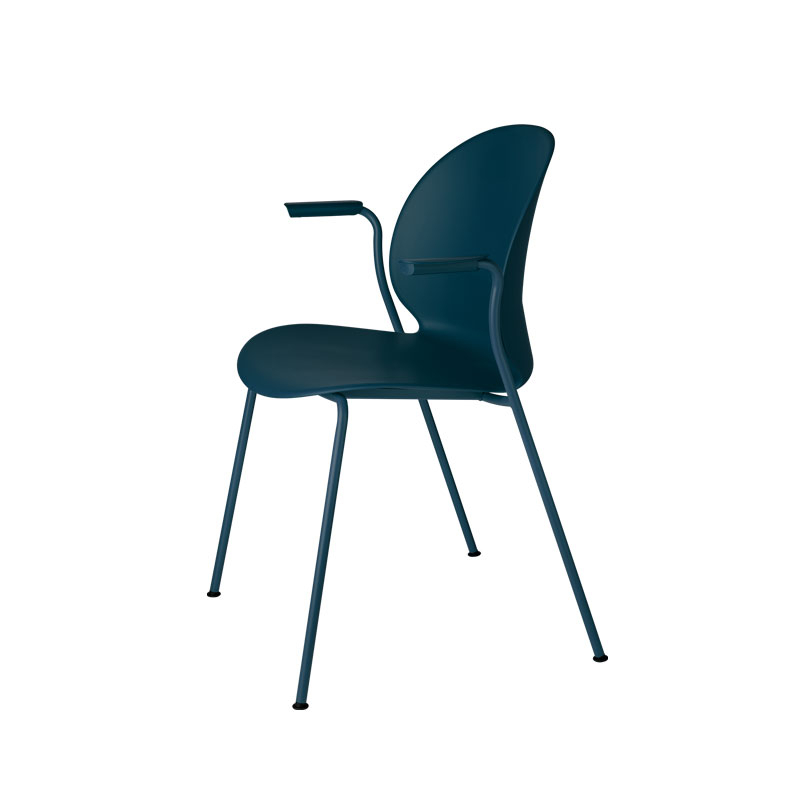 Chaise N02  RECYCLE avec accoudoirs Bleu foncé FRITZ HANSEN