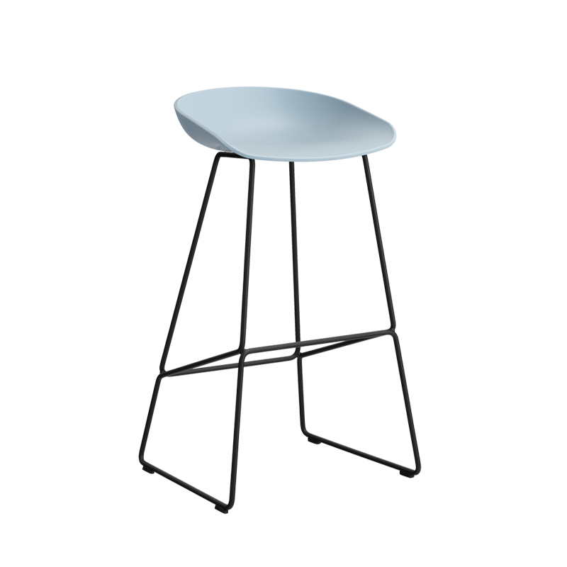 Tabouret haut ABOUT A STOOL AAS 38 H75 Slate blue HAY