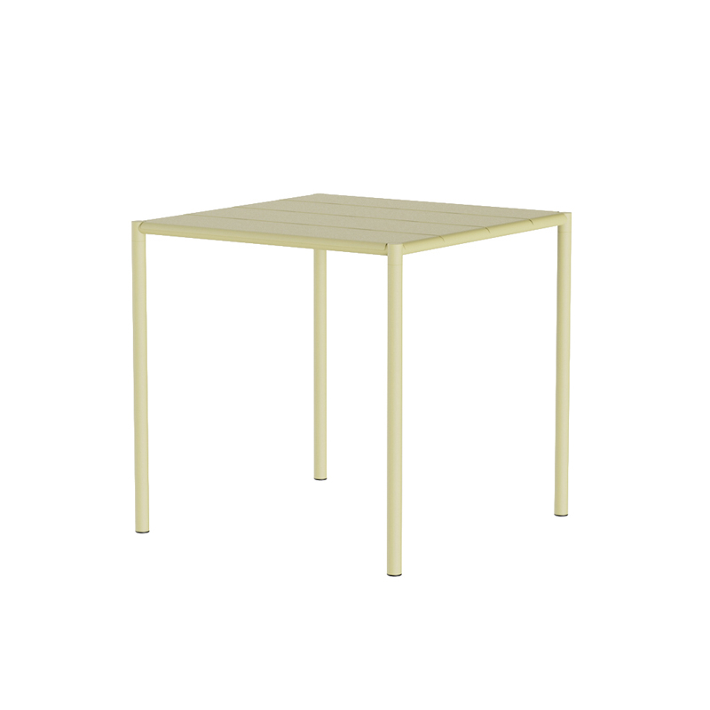 Table extérieur Table SINE 75,5x75,5 Jaune NINE
