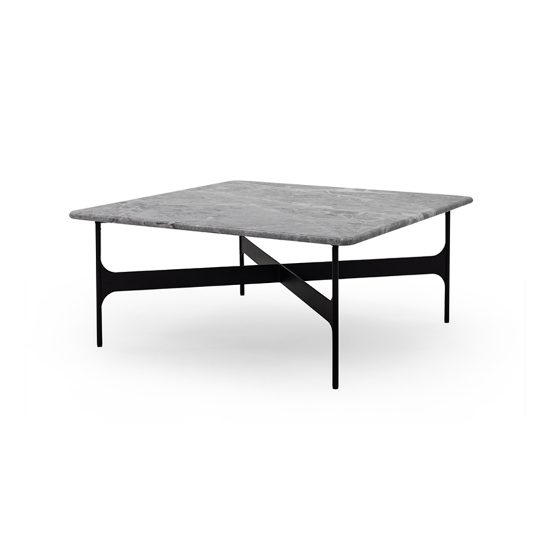 Table basse FLOEMA Carrée Marbre Emperador gris WENDELBO