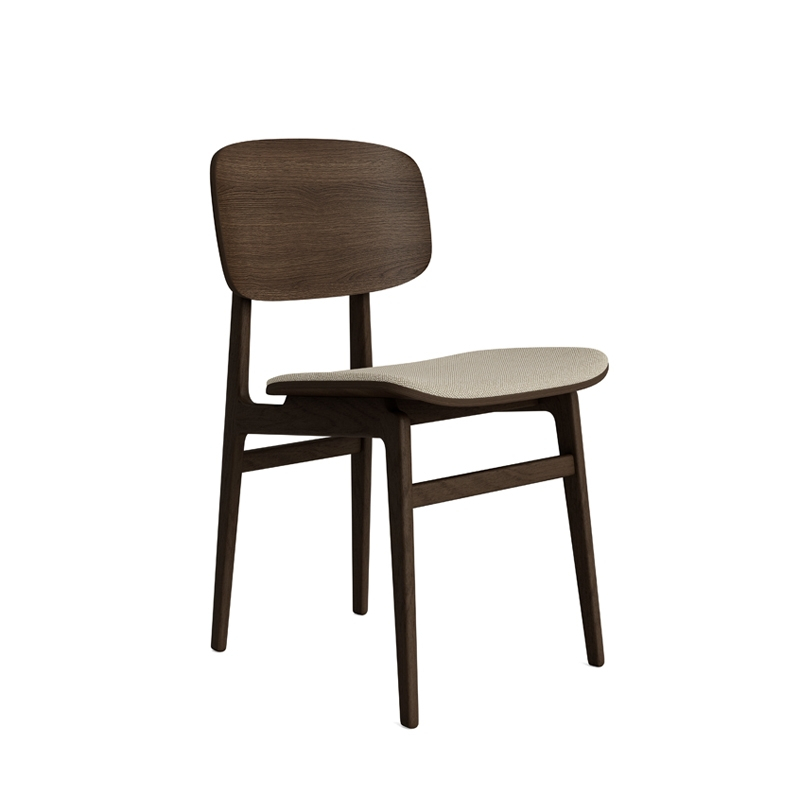Chaise NY11 tissu Hallingdal 220/ chêne fumé foncé NORR11