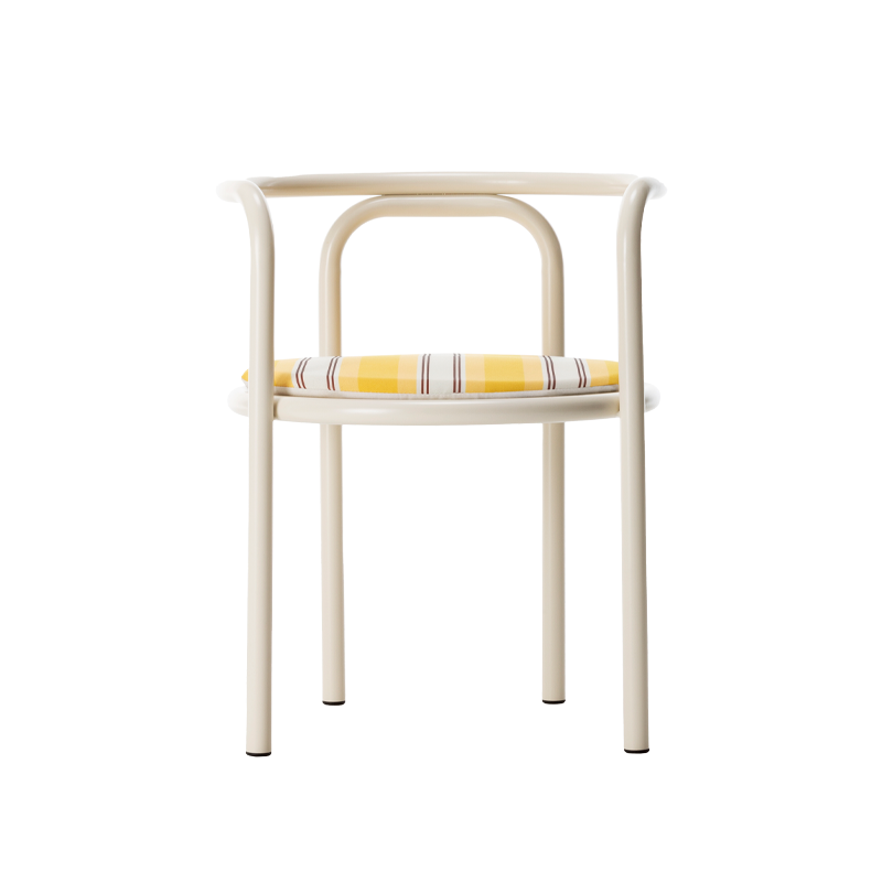 Chaise extérieur Chaise LOCUS SOLUS 1964 Rayures jaunes Como JACQUEMUS & EXTETA