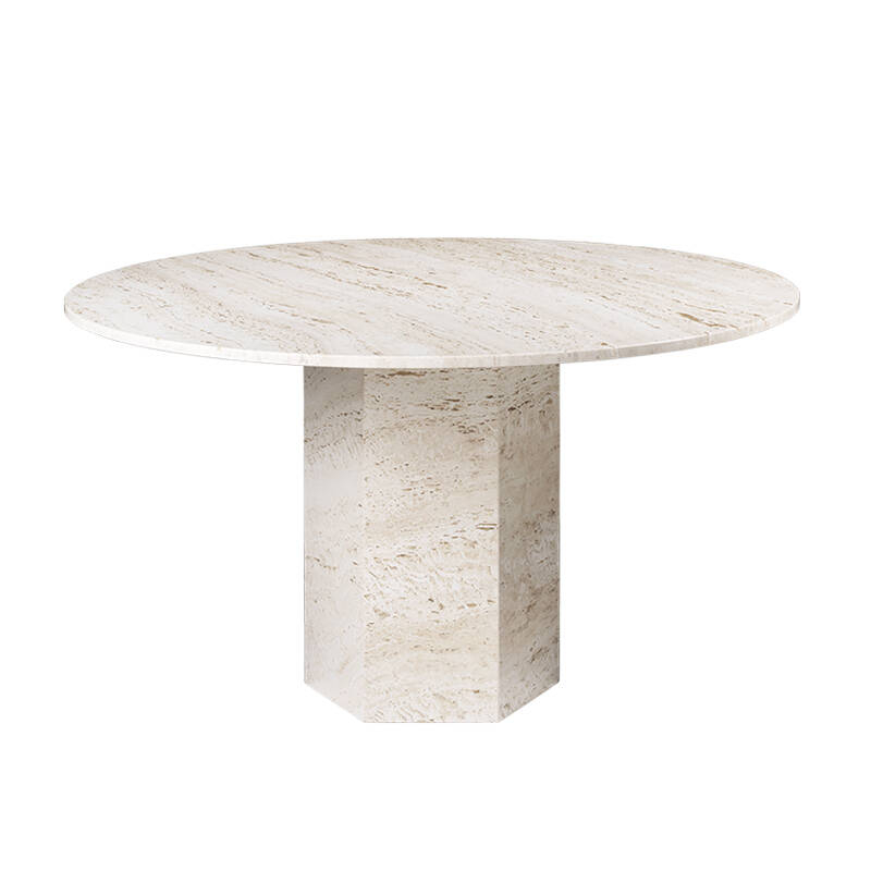 Table EPIC DINING Blanc neutre GUBI