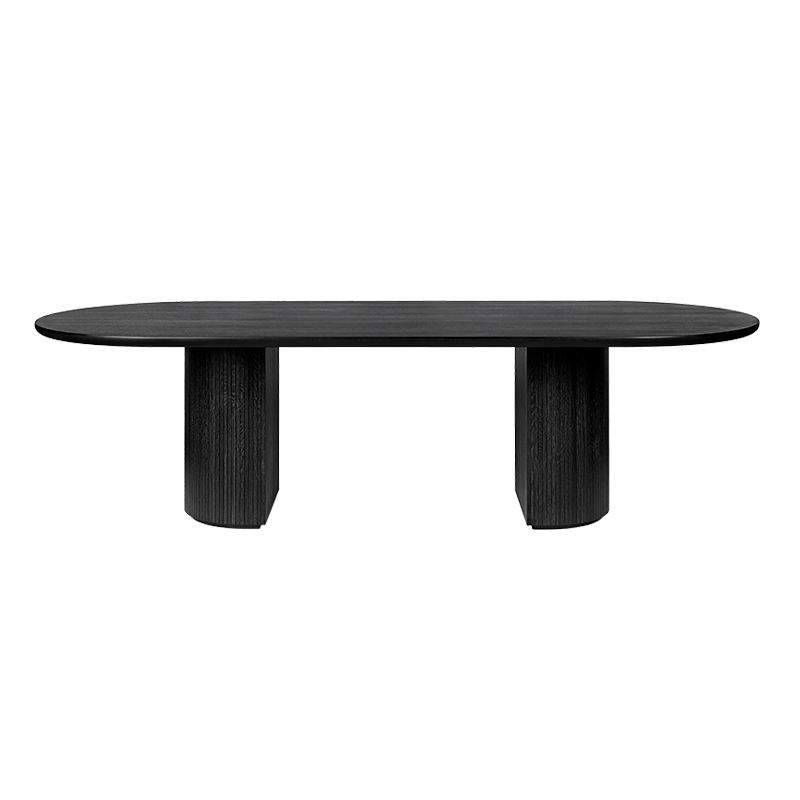 Table MOON DINING ELLIPTICAL Marron/noir GUBI