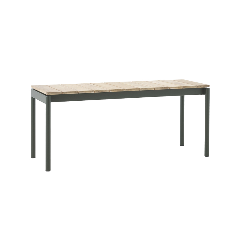 Banc extérieur Banc VILLE AV27 Vert bronze AND TRADITION