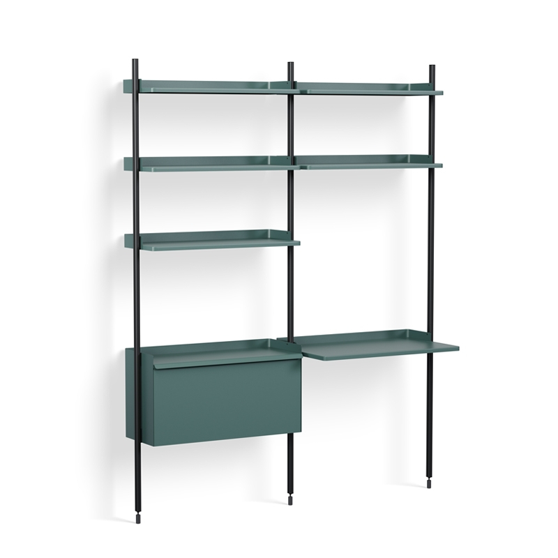 Bureau PIER SYSTEM 12 Bleu/ noir HAY