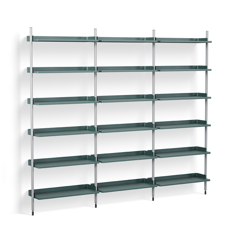 Etagère PIER SYSTEM 103 Noir/ aluminium HAY