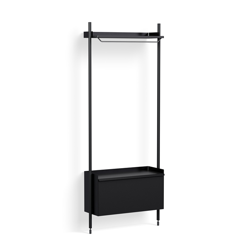 Meuble de rangement PIER SYSTEM 1001 Noir/ noir HAY