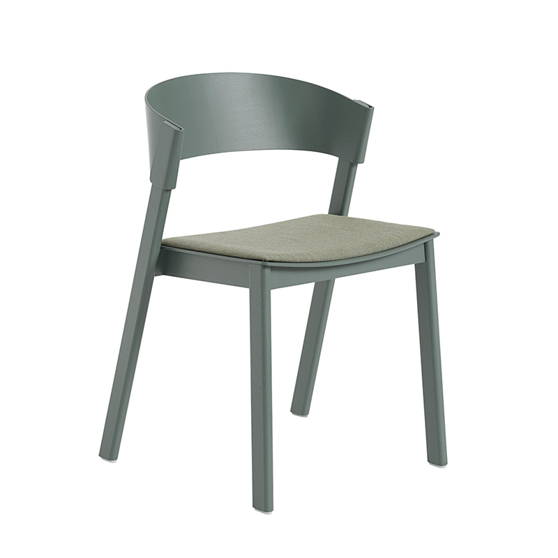 Chaise COVER SIDE CHAIR assise tissu Vert 933 MUUTO