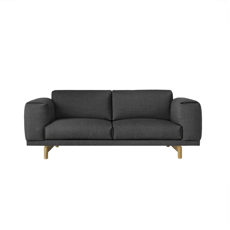 Canapé REST 2 places Gris foncé 163 MUUTO