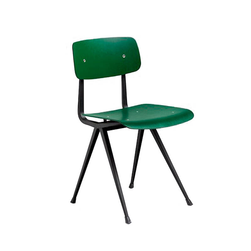 Chaise RESULT Vert foncé/ noir HAY